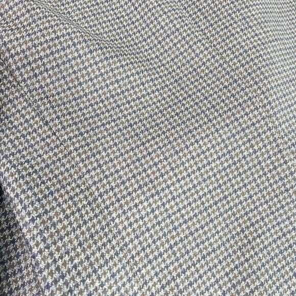 Chaps by Ralph Lauren Jacket Mens 40T Gray Houndstooth Wool Long-Sleeve Suit - Picture 9 of 10